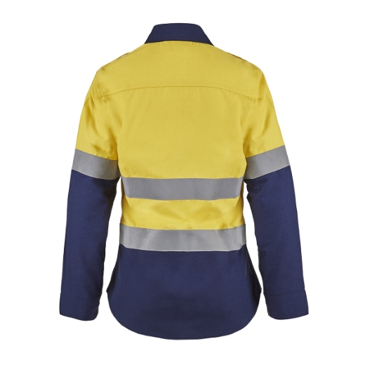 Picture of Torrent, Womens, Shirt, HRC2, Open Front, Hi Vis, Two Tone, Gusset Sleeves, FR Reflective Tape